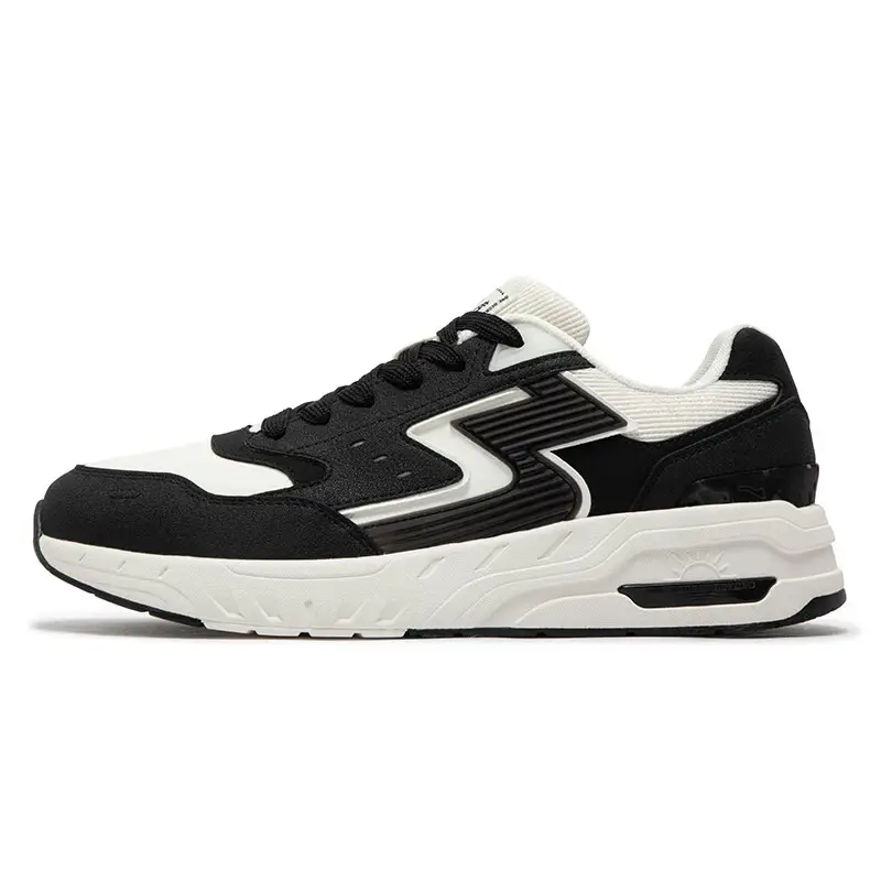 361° Wear-Resistant Low-Top Casual Shoes Men's White Black
