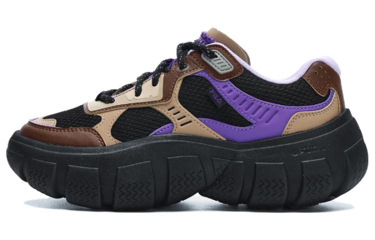 FILA BOLLA Low Top Chunky Sneakers Women's Black Purple