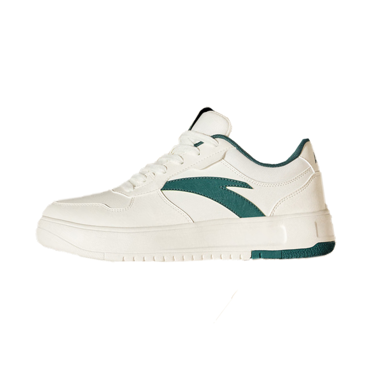Anta Durable Lightweight And Breathable Low-Top Skateboard Shoes Men's White Green