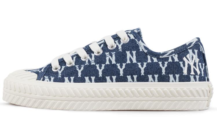 MLB Playball Wear-Resistant Low-Top Canvas Shoes Unisex Navy Blue