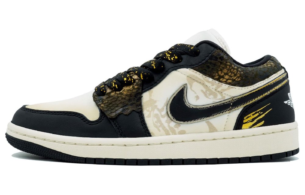 Jordan Air Jordan 1 Vintage Basketball Shoes Women's Low Top Black