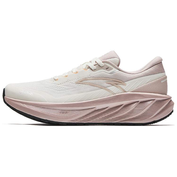 Anta Cloud Journey Anti-Slip Wear-Resistant Low-Top Casual Running Shoes Women's Ivory White Lotus Grey