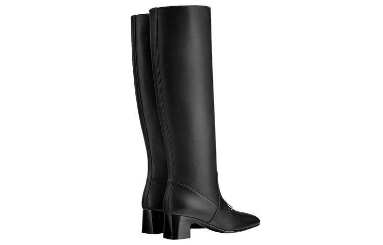 HERMES Daphne Knee-high Boots Women's Black