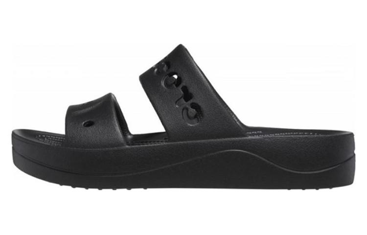 Crocs Baya Platform Sandals 'Black'