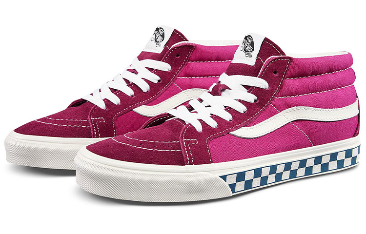 Vans Sk8 Mid Reissue 'Checker Sidewall Rumba Red Jazzy'