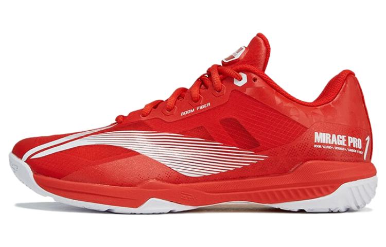 LiNing Shadow Speed Pro Cushioned Slip Resistant Low Top Badminton Shoes Unisex Red