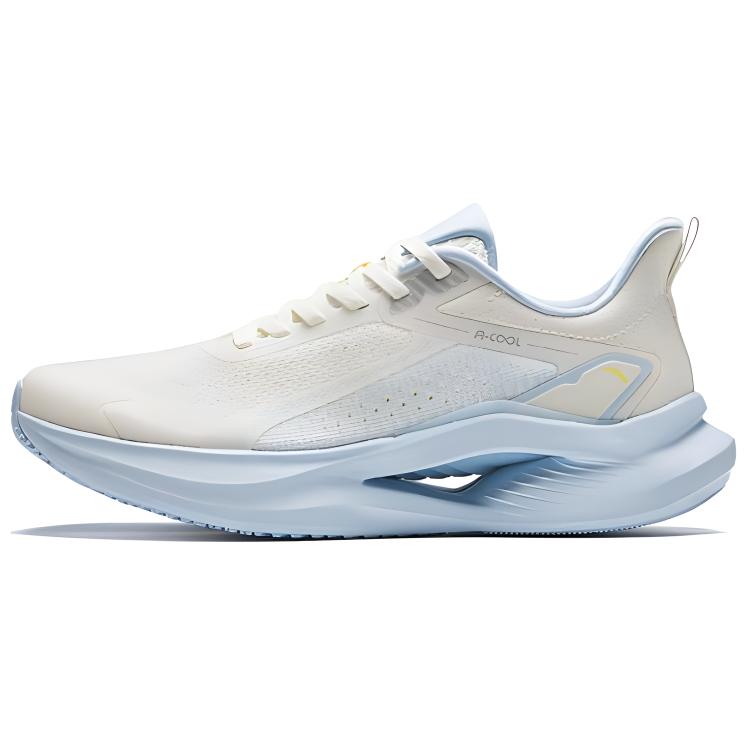 Anta Cushioning Breathable Lightweight Low Top Casual Running Shoes Women's White Blue