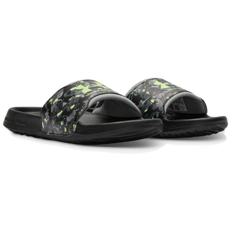 Under Armour Ignite Slip Resistant Abrasion Resistant Slide Slippers Men's Black