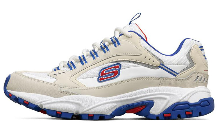 Skechers Stamina Low Running Shoes White/Red/Yellow