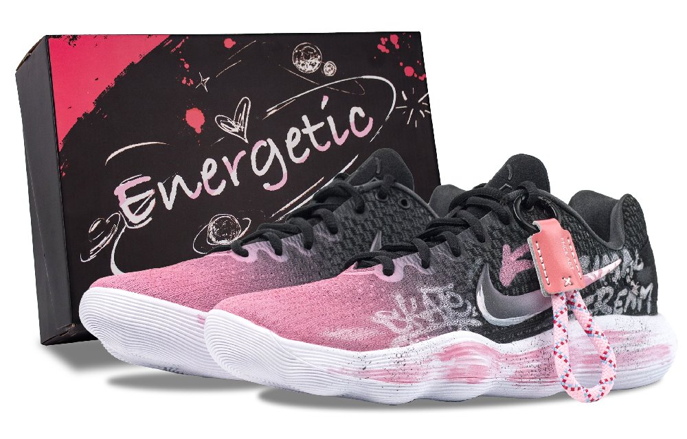 Nike Hyperdunk 2017 Dreamy Realm Abrasion Resistant Low Top Basketball Shoes Men's Black Pink
