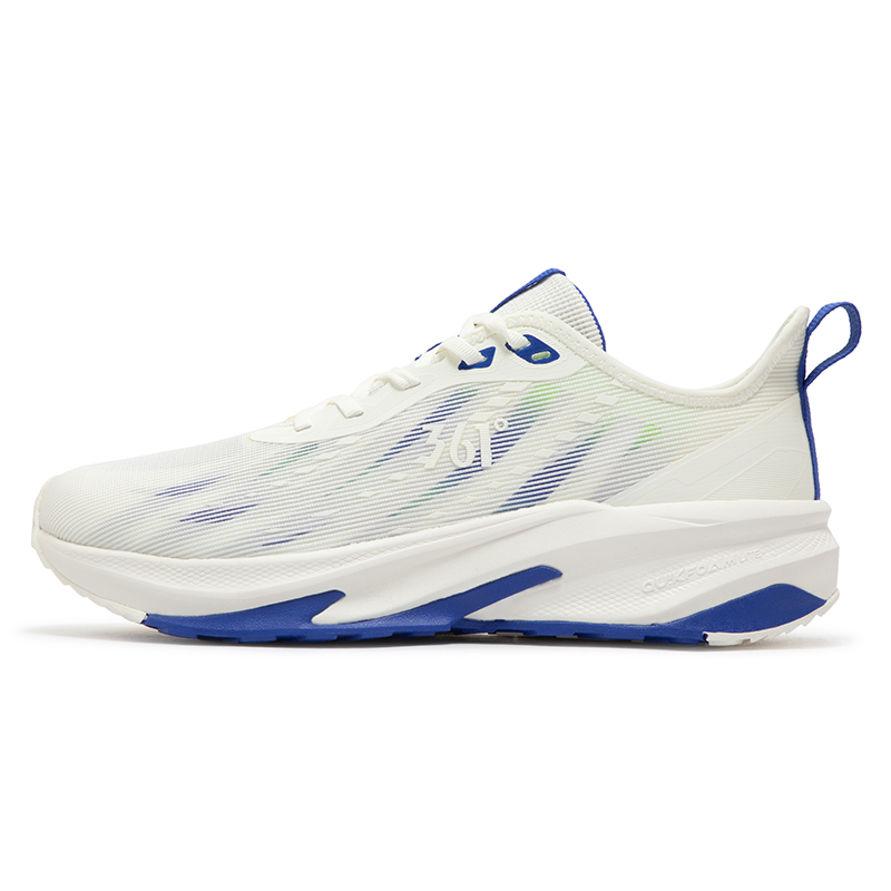 361° Cushioning Breathable Low-Top Casual Running Shoes Men's White Blue