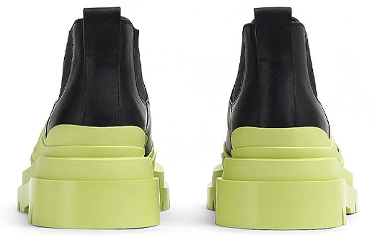 Bottega Veneta BV Tir Ankle-Length Chelsea Boots 5.5cm Men's Black Green Avocado Green