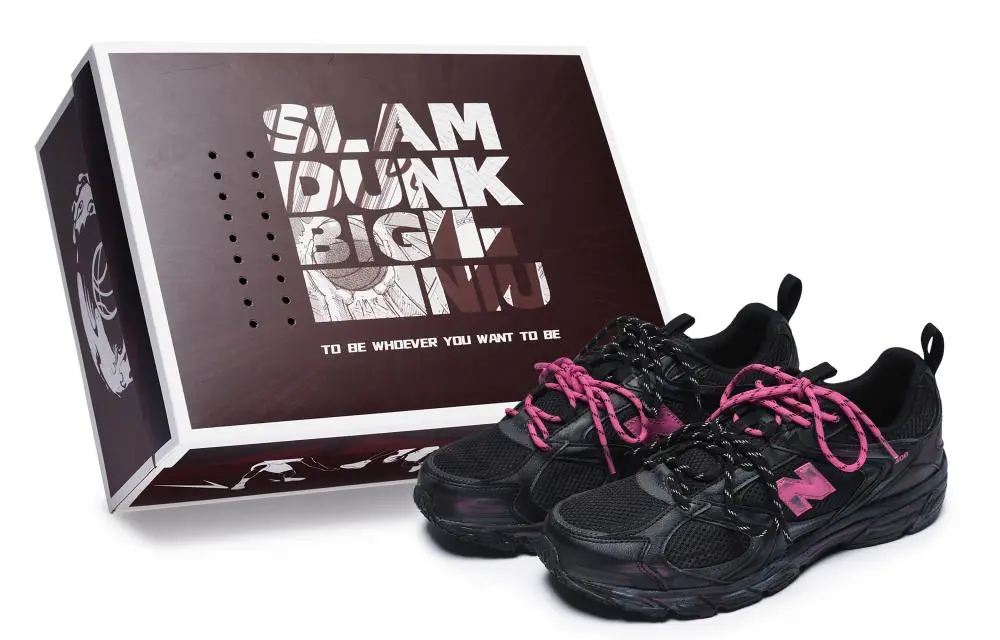 New Balance 408 Slip Resistant Low Top Running Shoes Unisex Black Pink