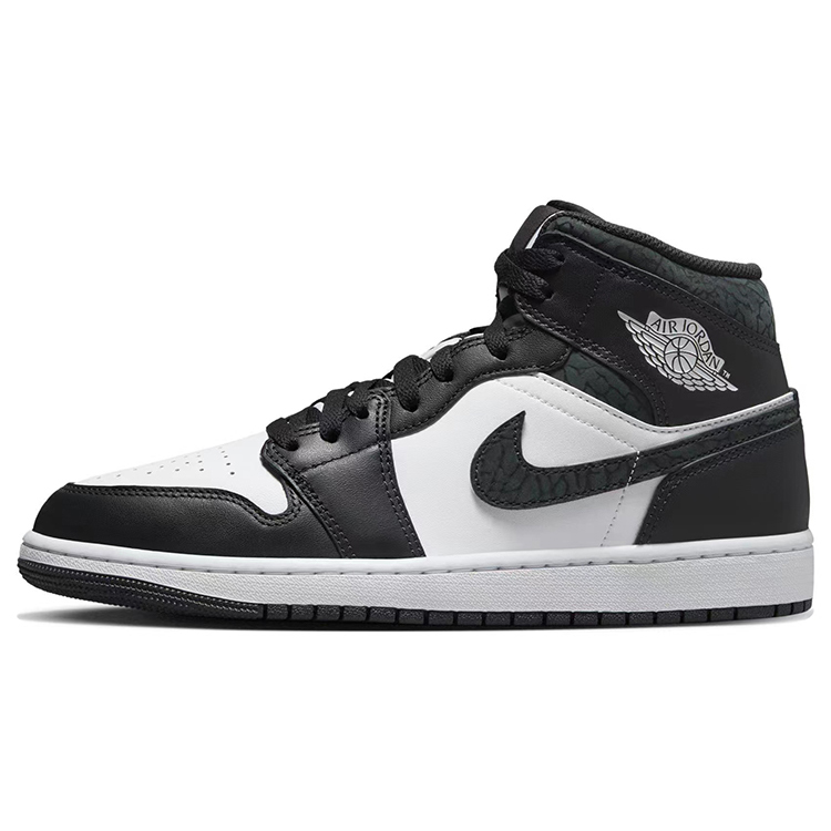 Jordan Air Jordan 1 Vintage Basketball Shoes Men's Mid top White/Gray