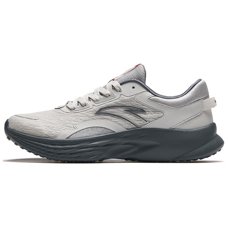 Anta Shock Absorbers With Slip Resistant Features Low Top Running Shoes Men's Gray