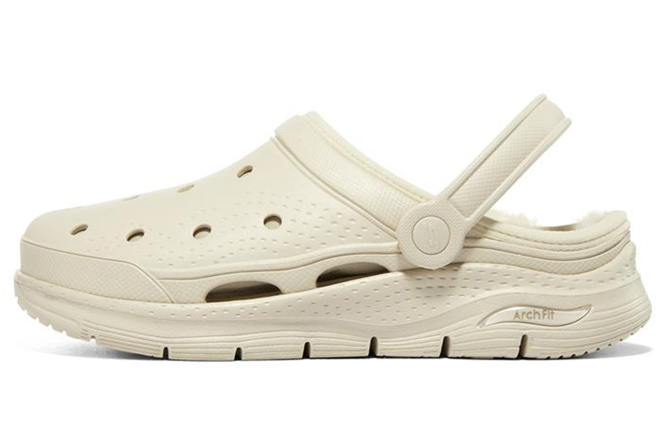 Skechers Arch Fit Series EVA Slide Slippers Women's Ecru