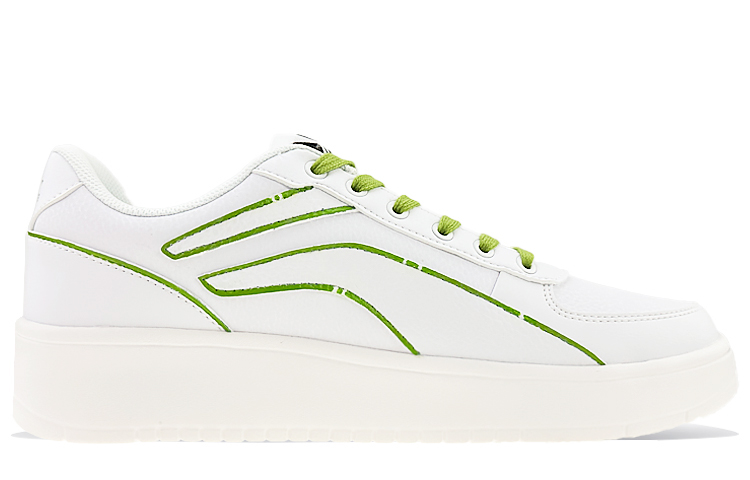 LiNing Low-Top Skateboard Shoes Men's White Green Black