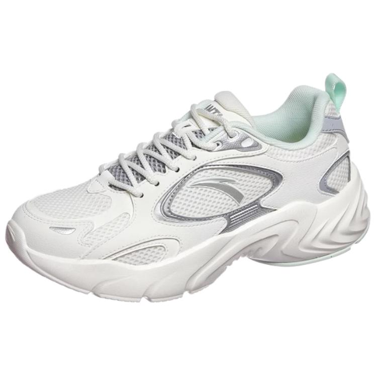 ANTA Sports Life Collection Running Shoes Women's Low-Top Ivory White/Mudstone Gray