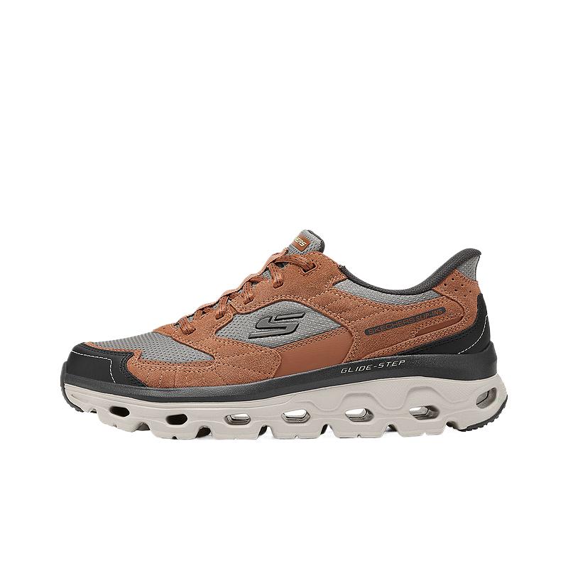 Skechers OUTDOOR MENS Wear-Resistant Low-Top Outdoor Shoes Men's Reddish Brown