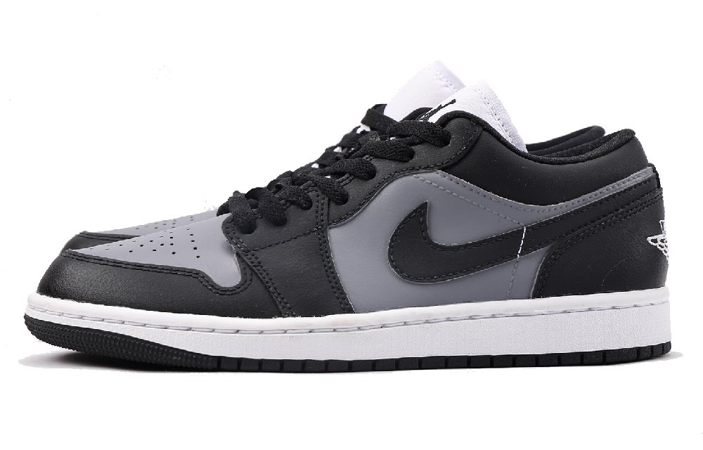 Jordan Air Jordan 1 Slip-Resistant Coverage Low-Top Vintage Basketball Shoes Women's Black Gray
