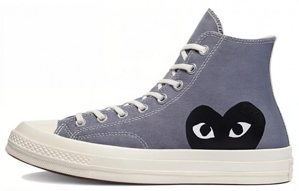 Converse X Comme Des Garçons Play Chuck 70 Hi 'Steel Gray' Sneakers