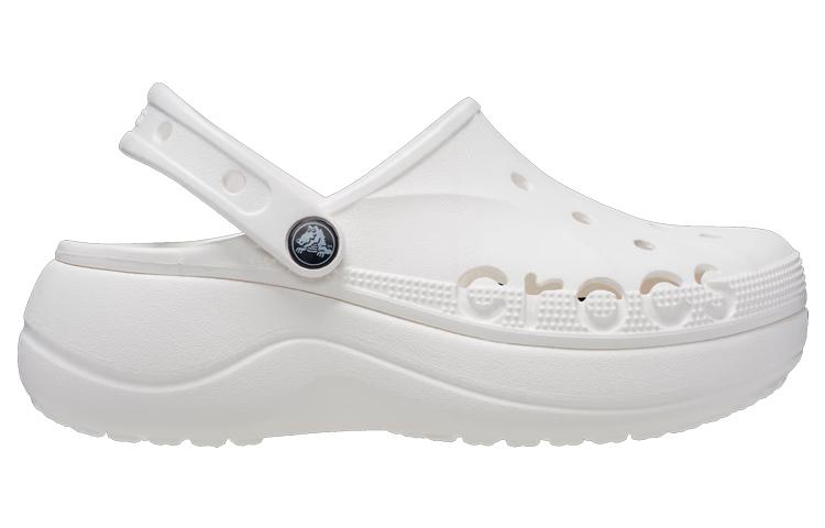 Crocs Classic Baya Platform Slide 'White' Women's