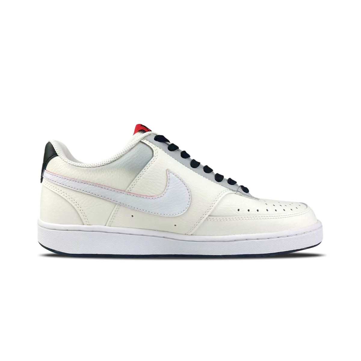 Nike Court Vision 1 Low top Skateboard Shoes Men's Black White