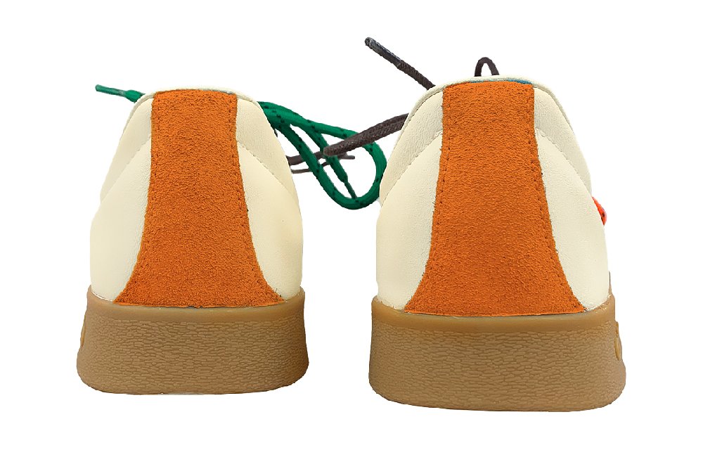 Adidas Neo VL Court 2.0 Abrasion Resistant Low Top Skateboard Shoes Unisex Orange Green White