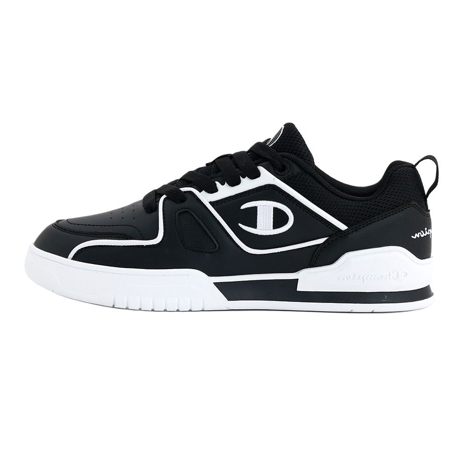 Champion Slip-Resistant Cushioning Low-Top Skateboard Shoes Men's Black White