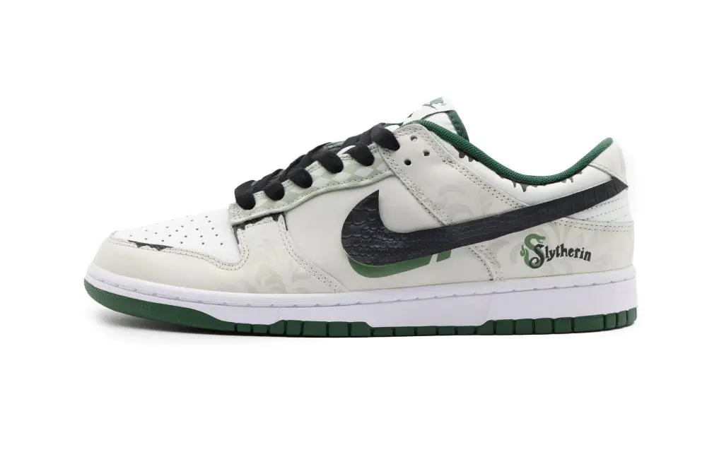 Nike Dunk Emerald Scale Snake Shadow Low-Top Skateboard Shoes Unisex Green