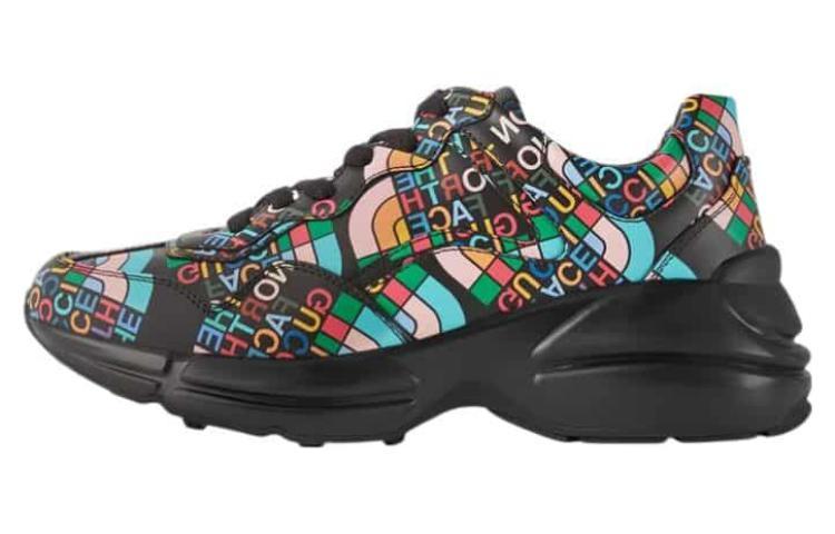GUCCI The North Face X GUCCI Rhyton 'Allover Logo - Black Multi-Color'
