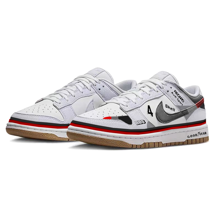 Nike Dunk Anti-Slip Wear-Resistant Low-Top Skateboard Shoes Women's White Blue купить в интернет-магазине Yoocart с быстрой доставкой по России.