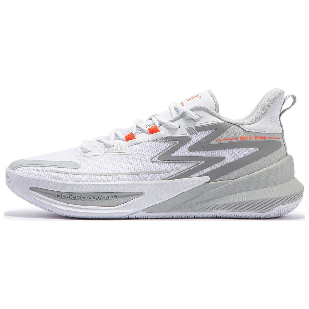 361° Big3 Team Big3 Team 2nd Generation Wear-Resistant Low-Top Basketball Shoes Men's White Gray