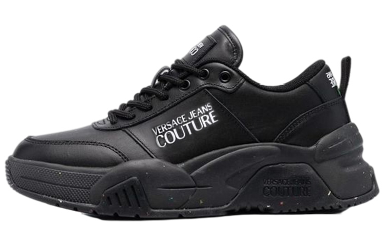 VERSACE Jeans Couture Low Top Casual Shoes Women's Black