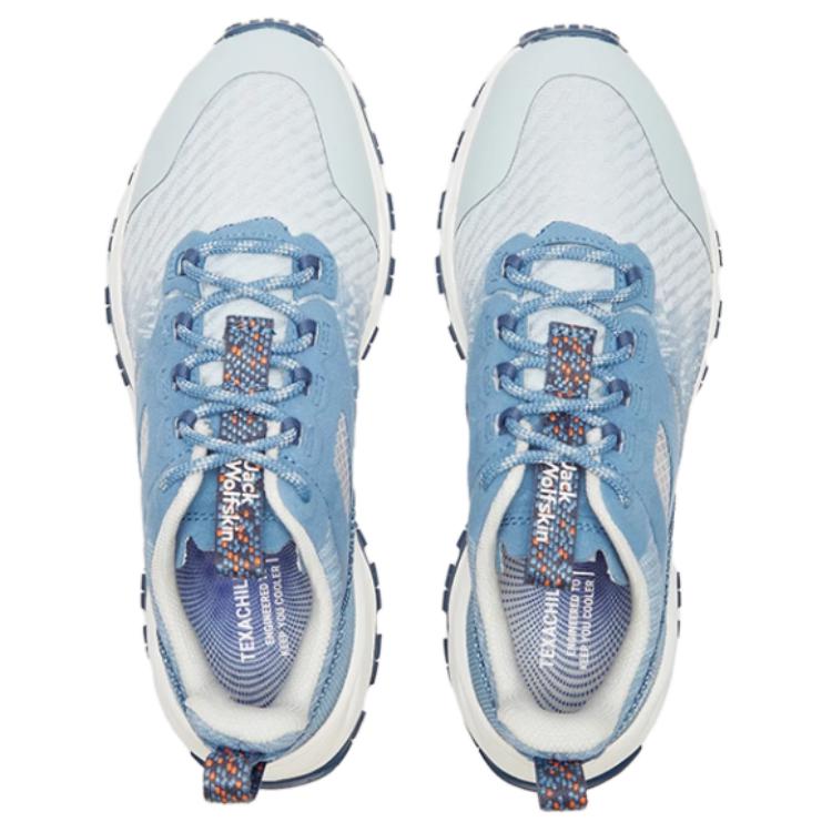 Jack Wolfskin Slip Resistant Abrasion Resistant Low top Hiking Shoes Women's Blue White купить в интернет-магазине Yoocart с быстрой доставкой по России.