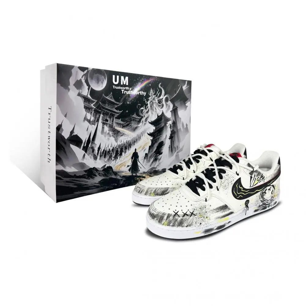 Nike Court Vision 1 Sky Drawing Coverage Low top Skateboard Shoes Men's Beige