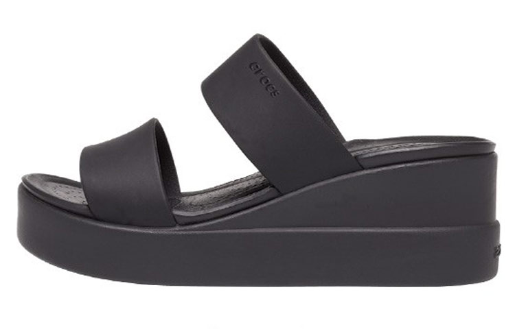 Crocs Brooklyn Lightweight Black Sandals Women's