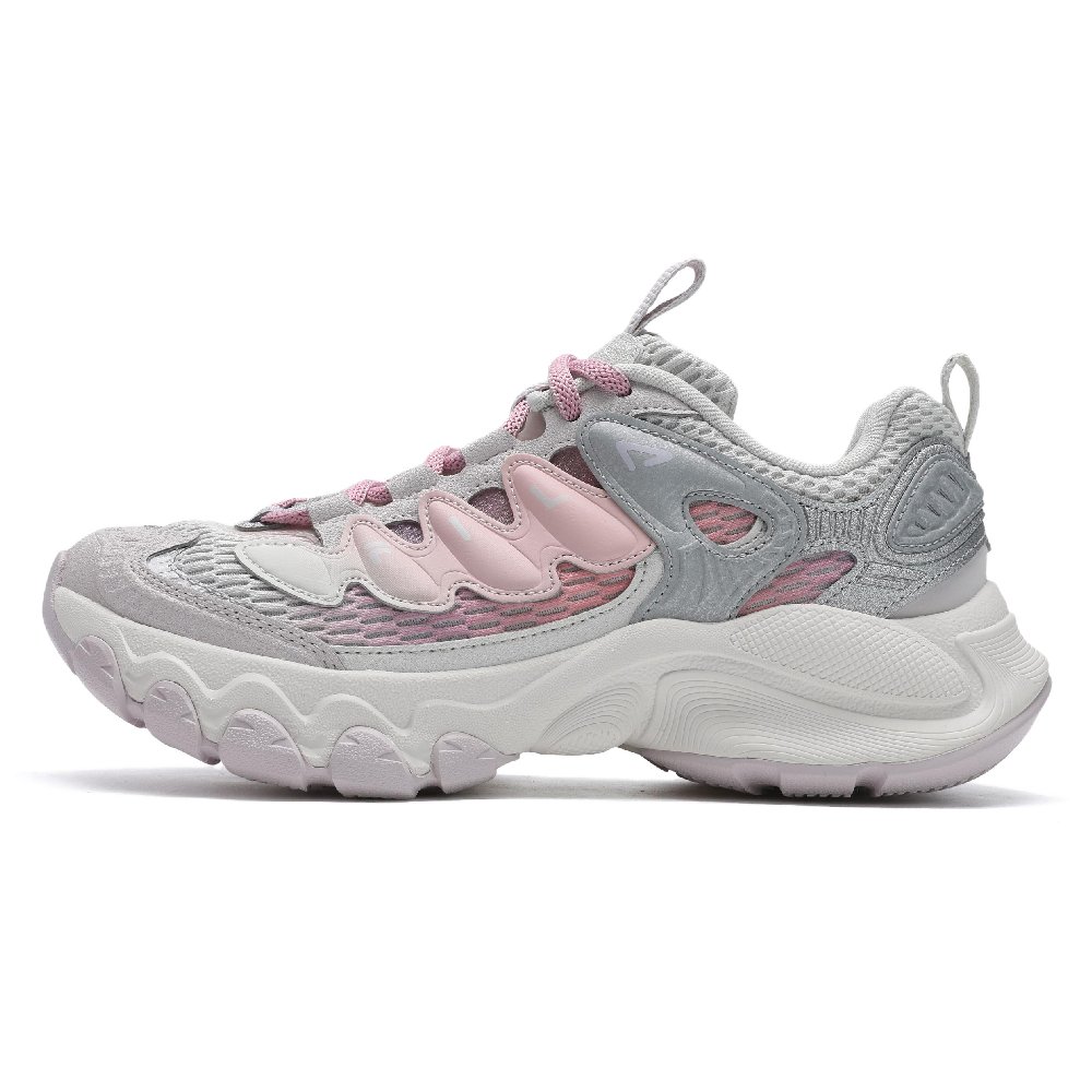 FILA TRUFFLE 2.0 Mushroom Shoes Abrasion Resistant, Breathable, Lightweight Low Top Casual Shoes Women's Purple White