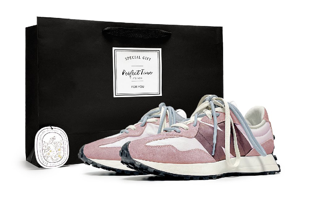 New Balance NB 327 Abrasion Resistant Low Top Casual City Commute Running Shoes Unisex Morandi Pink