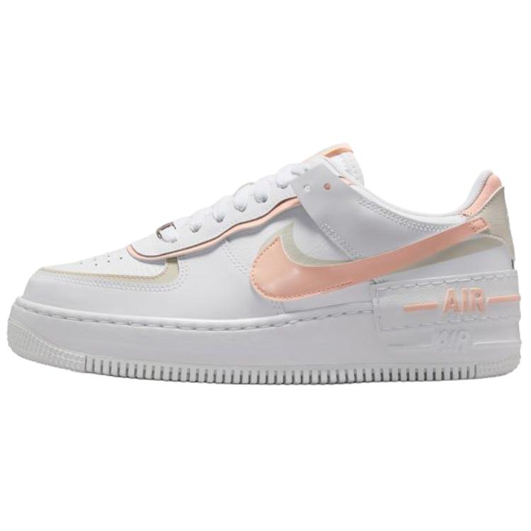 Nike Air Force 1 Low Shadow White Light Orewood Brown Washed Coral Women's