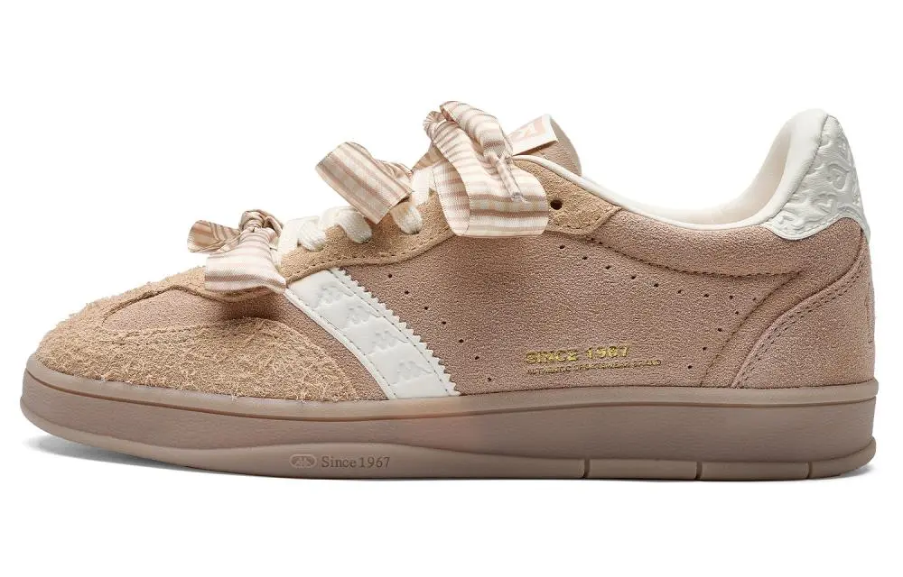 Kappa Back to Back Abrasion Resistant Low top German Army Trainers Women's Mocha