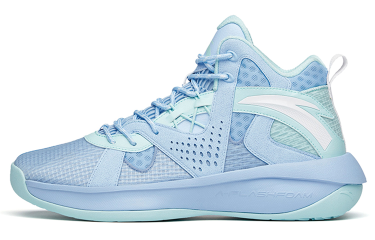 Anta Wind Tunnel 2 Cushioning Anti-Slip And Wear-Resistant Mid-Top Performance Basketball Shoes Dazzling Blue