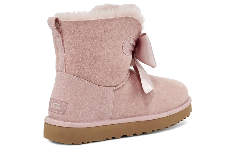 UGG Gita Bow Mini Cozy Stay Warm Plush Fleece Lined Pink Women's