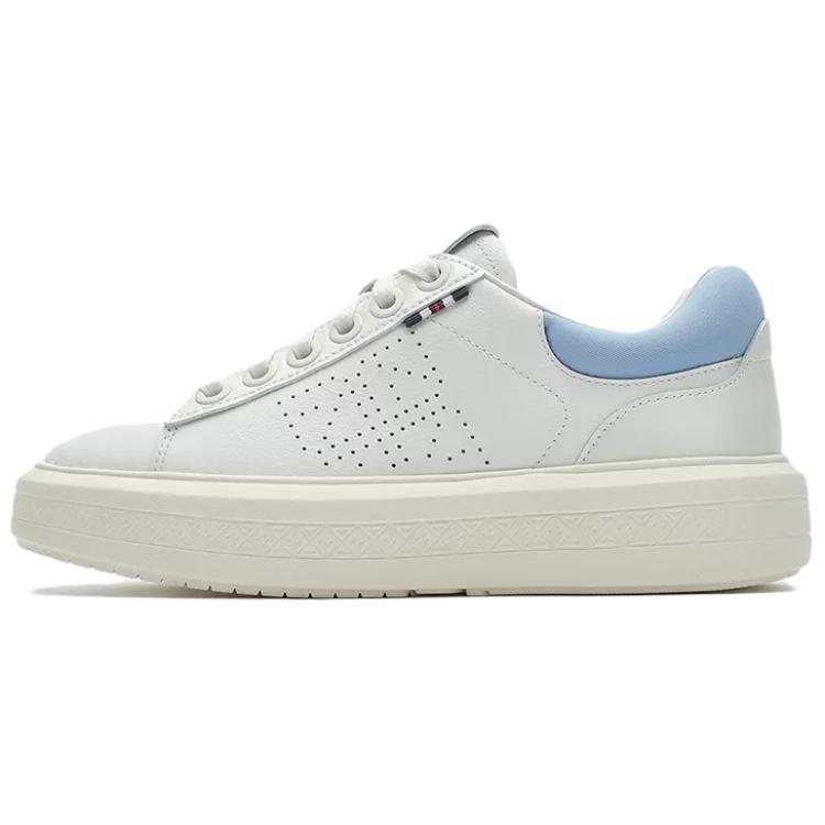 FILA Anti-Slip Wear-Resistant Low-Top Skateboard Shoes Women's White Blue