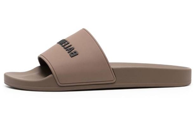 Balenciaga Pool Slides 'Brown'
