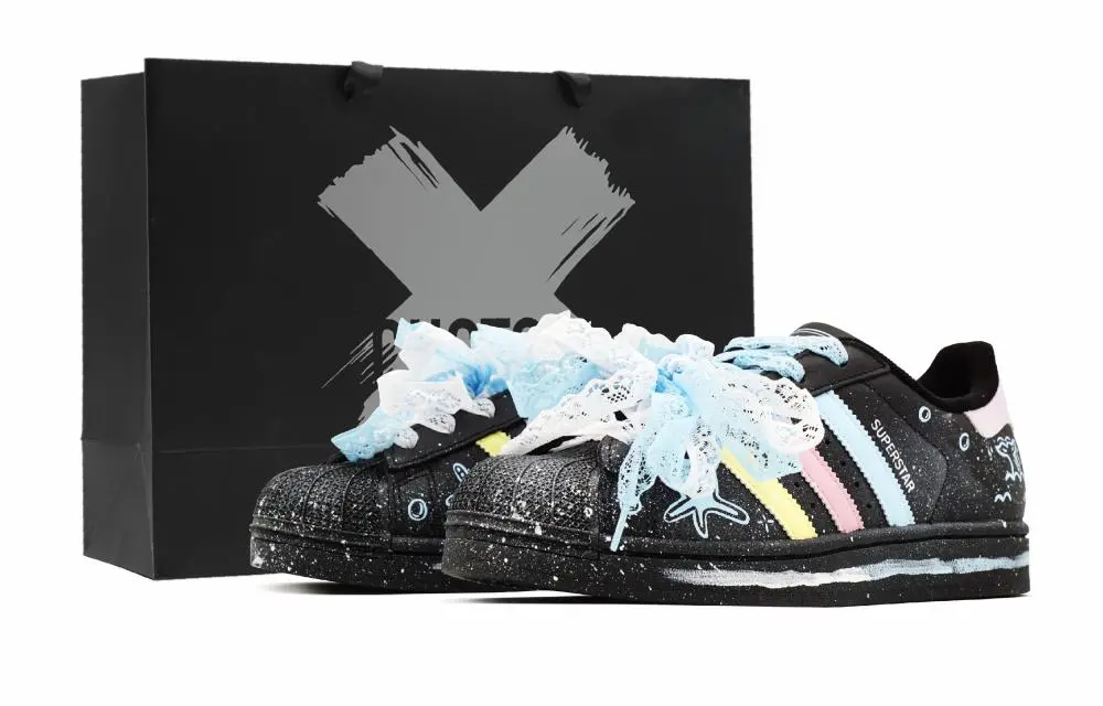 Adidas Originals Superstar 2 Skateboard Shoes Unisex Low top Blue