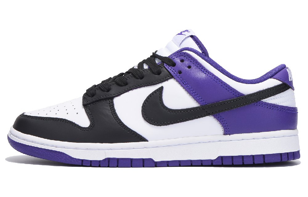 Nike Dunk Anti-Slip Wear-Resistant Low-Top Skateboard Shoes Men's Black Purple