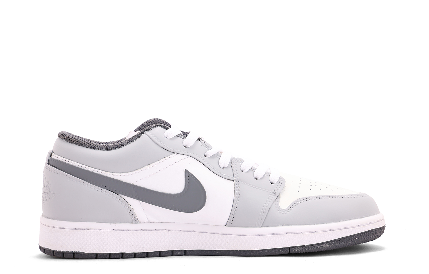 Jordan Air Jordan 1 Abrasion Resistant Coverage Low top Vintage Basketball Shoes Unisex White Gray купить в интернет-магазине Yoocart с быстрой доставкой по России.