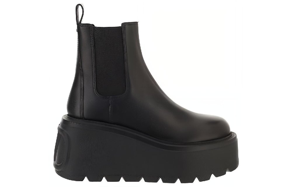 Valentino Women's Chunky Sole Ankle Platform Boot 'Black'