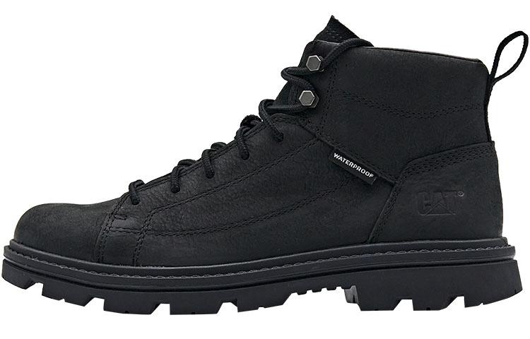 CAT Wear-Resistant Slip-Resistant Ankle-Length Outdoor Boots Men's Black